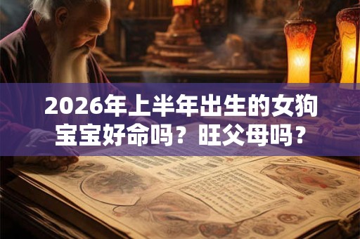 2026年上半年出生的女狗宝宝好命吗？旺父母吗？