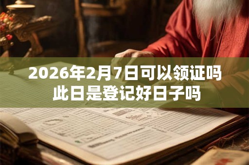 2026年2月7日可以领证吗 此日是登记好日子吗 2026年2月7日可以领证吗 此日是登记好日子吗