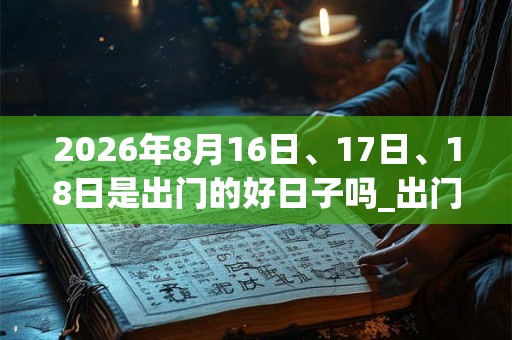 2026年8月16日、17日、18日是出门的好日子吗_出门可以吗 2026年8月16日、17日、18日是出门的好日子吗_出门可以吗