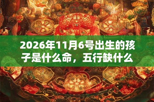 2026年11月6号出生的孩子是什么命,五行缺什么 2026年11月6号出生的孩子是什么命,五行缺什么