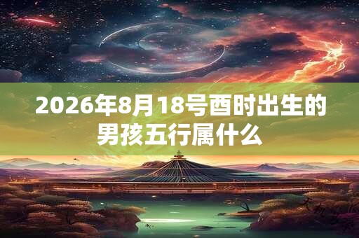 2026年8月18号酉时出生的男孩五行属什么 2026年8月18号酉时出生的男孩五行属什么