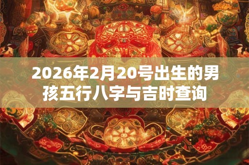 2026年2月20号出生的男孩五行八字与吉时查询 2026年2月20号出生的男孩五行八字与吉时查询