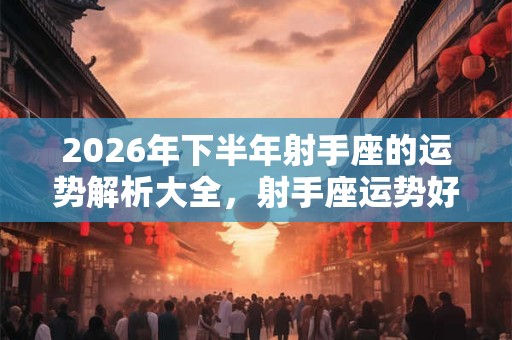 2026年下半年射手座的运势解析大全,射手座运势好吗? 2026年下半年射手座的运势解析大全,射手座运势好吗?