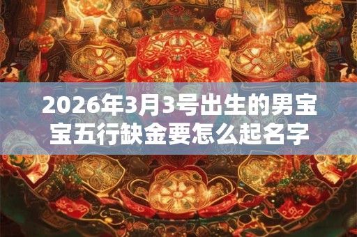 2026年3月3号出生的男宝宝五行缺金要怎么起名字 2026年3月3号出生的男宝宝五行缺金要怎么起名字