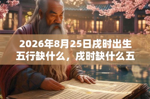 2026年8月25日戌时出生五行缺什么,戌时缺什么五行 2026年8月25日戌时出生五行缺什么,戌时缺什么五行