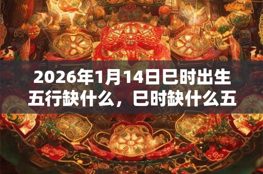 2026年1月14日巳时出生五行缺什么,巳时缺什么五行 2026年1月14日巳时出生五行缺什么,巳时缺什么五行