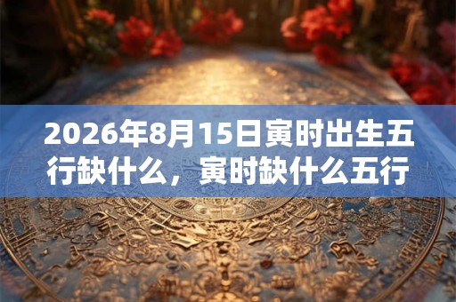 2026年8月15日寅时出生五行缺什么,寅时缺什么五行 2026年8月15日寅时出生五行缺什么,寅时缺什么五行