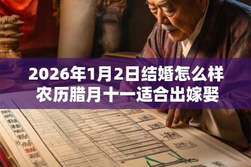 2026年1月2日结婚怎么样 农历腊月十一适合出嫁娶亲吗 2026年1月2日结婚怎么样 农历腊月十一适合出嫁娶亲吗