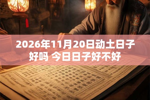 2026年11月20日动土日子好吗 今日日子好不好 2026年11月20日动土日子好吗 今日日子好不好