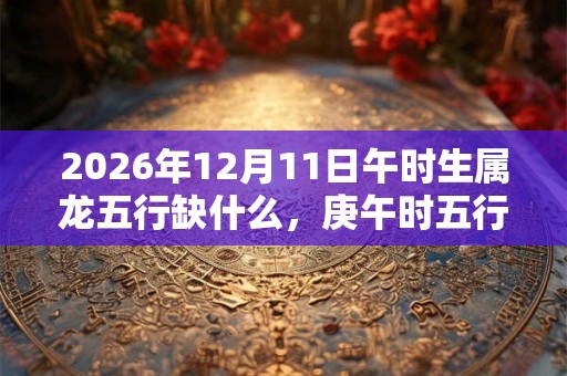 2026年12月11日午时生属龙五行缺什么,庚午时五行缺什么 2026年12月11日午时生属龙五行缺什么,庚午时五行缺什么