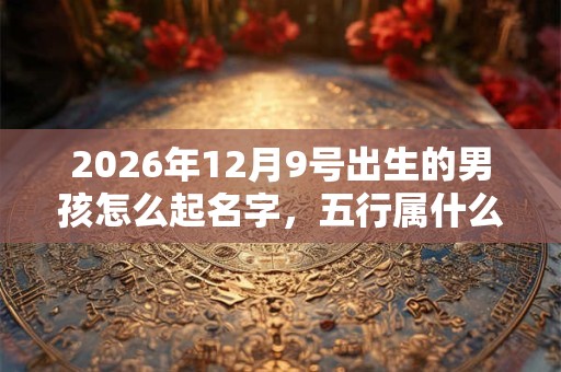 2026年12月9号出生的男孩怎么起名字,五行属什么 2026年12月9号出生的男孩怎么起名字,五行属什么