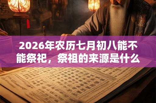 2026年农历七月初八能不能祭祀,祭祖的来源是什么? 2026年农历七月初八能不能祭祀,祭祖的来源是什么?