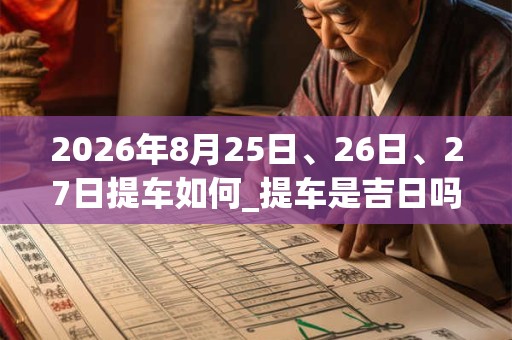 2026年8月25日、26日、27日提车如何_提车是吉日吗 2026年8月25日、26日、27日提车如何_提车是吉日吗