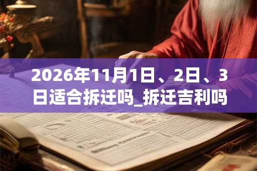 2026年11月1日、2日、3日适合拆迁吗_拆迁吉利吗 2026年11月1日、2日、3日适合拆迁吗_拆迁吉利吗