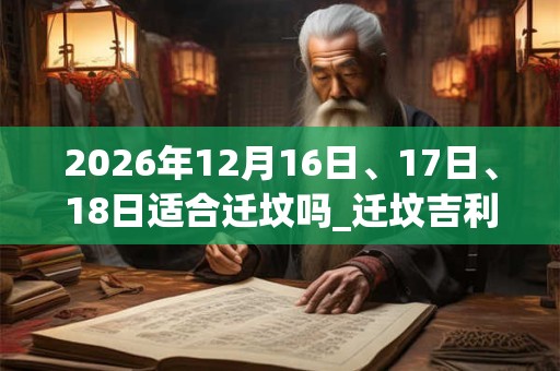 2026年12月16日、17日、18日适合迁坟吗_迁坟吉利吗 2026年12月16日、17日、18日适合迁坟吗_迁坟吉利吗