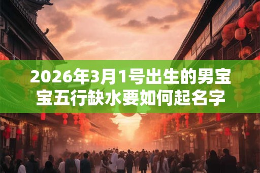 2026年3月1号出生的男宝宝五行缺水要如何起名字 2026年3月1号出生的男宝宝五行缺水要如何起名字