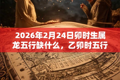 2026年2月24日卯时生属龙五行缺什么,乙卯时五行缺什么 2026年2月24日卯时生属龙五行缺什么,乙卯时五行缺什么