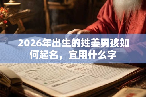 2026年出生的姓姜男孩如何起名，宜用什么字