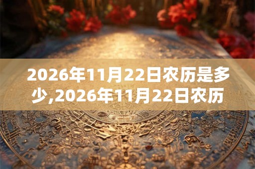 2026年11月22日农历是多少,2026年11月22日农历表
