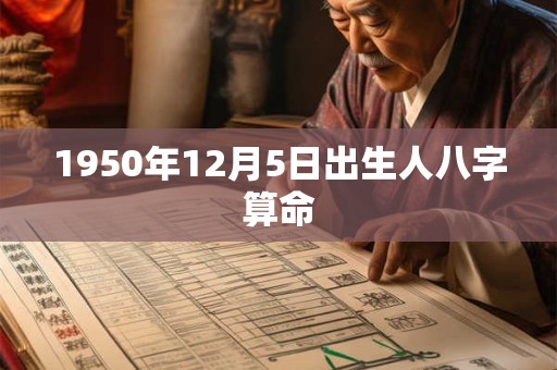 1950年12月5日出生人八字算命
