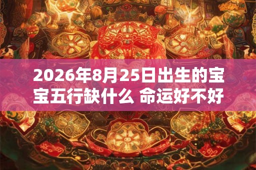 2026年8月25日出生的宝宝五行缺什么 命运好不好