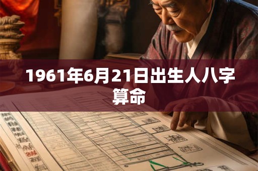 1961年6月21日出生人八字算命 1961年6月21日出生人八字算命