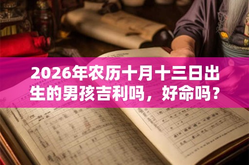 2026年农历十月十三日出生的男孩吉利吗，好命吗？
