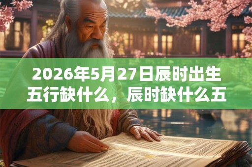 2026年5月27日辰时出生五行缺什么，辰时缺什么五行