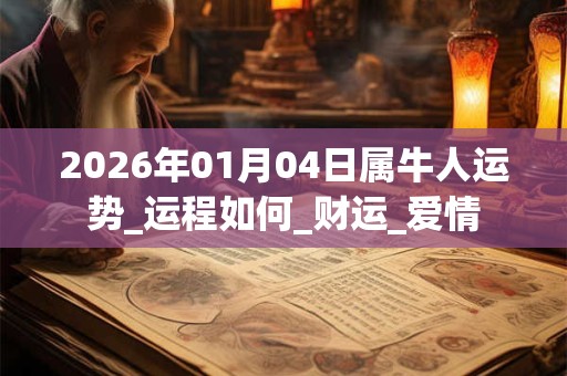 2026年01月04日属牛人运势_运程如何_财运_爱情 2026年01月04日属牛人运势_运程如何_财运_爱情