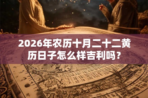 2026年农历十月二十二黄历日子怎么样吉利吗? 2026年农历十月二十二黄历日子怎么样吉利吗?