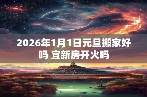 2026年1月1日元旦搬家好吗 宜新房开火吗