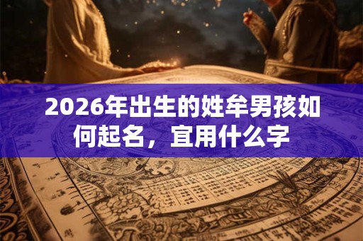 2026年出生的姓牟男孩如何起名,宜用什么字 2026年出生的姓牟男孩如何起名,宜用什么字