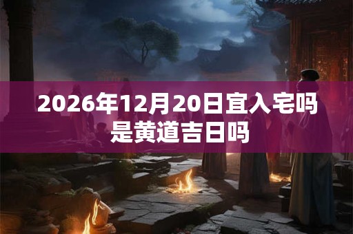 2026年12月20日宜入宅吗 是黄道吉日吗 2026年12月20日宜入宅吗 是黄道吉日吗