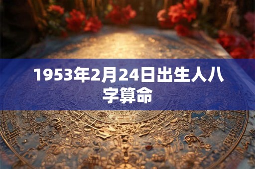 1953年2月24日出生人八字算命 1953年2月24日出生人八字算命