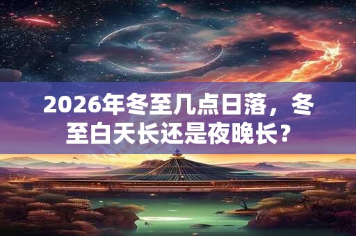 2026年冬至几点日落,冬至白天长还是夜晚长? 2026年冬至几点日落,冬至白天长还是夜晚长?