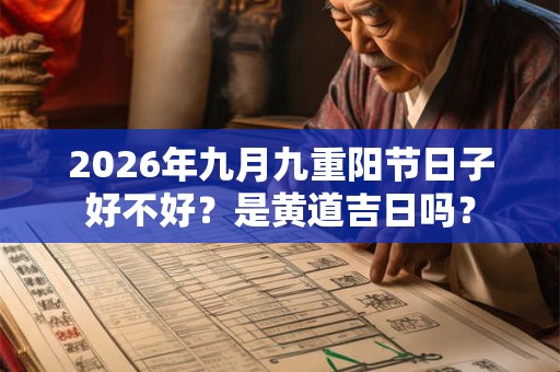2026年九月九重阳节日子好不好？是黄道吉日吗？