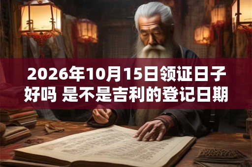 2026年10月15日领证日子好吗 是不是吉利的登记日期
