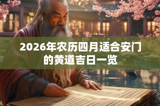 2026年农历四月适合安门的黄道吉日一览