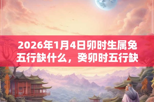 2026年1月4日卯时生属兔五行缺什么,癸卯时五行缺什么 2026年1月4日卯时生属兔五行缺什么,癸卯时五行缺什么