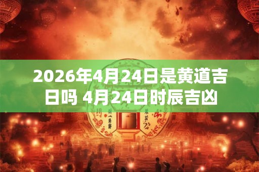 2026年4月24日是黄道吉日吗 4月24日时辰吉凶 2026年4月24日是黄道吉日吗 4月24日时辰吉凶