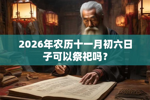 2026年农历十一月初六日子可以祭祀吗? 2026年农历十一月初六日子可以祭祀吗?