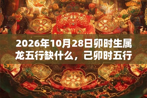 2026年10月28日卯时生属龙五行缺什么,己卯时五行缺什么 2026年10月28日卯时生属龙五行缺什么,己卯时五行缺什么