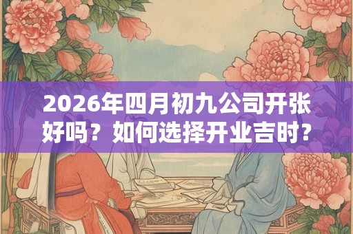2026年四月初九公司开张好吗？如何选择开业吉时？