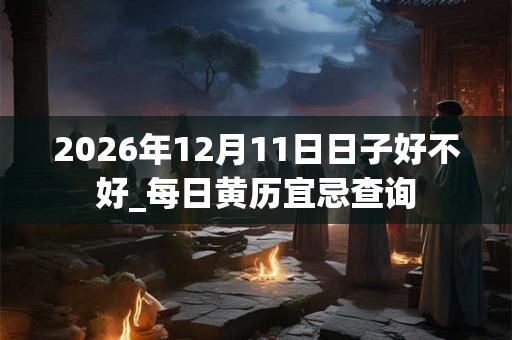 2026年12月11日日子好不好_每日黄历宜忌查询 2026年12月11日日子好不好_每日黄历宜忌查询