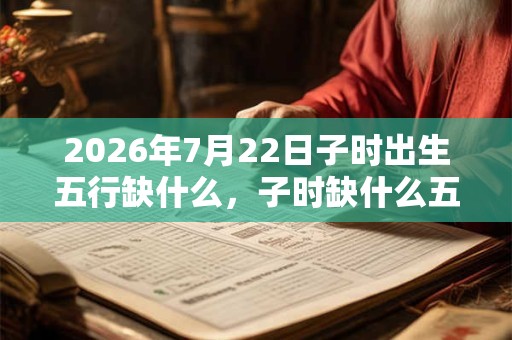 2026年7月22日子时出生五行缺什么,子时缺什么五行 2026年7月22日子时出生五行缺什么,子时缺什么五行