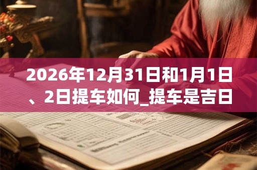 2026年12月31日和1月1日、2日提车如何_提车是吉日吗