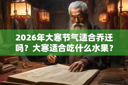 2026年大寒节气适合乔迁吗?大寒适合吃什么水果? 2026年大寒节气适合乔迁吗?大寒适合吃什么水果?