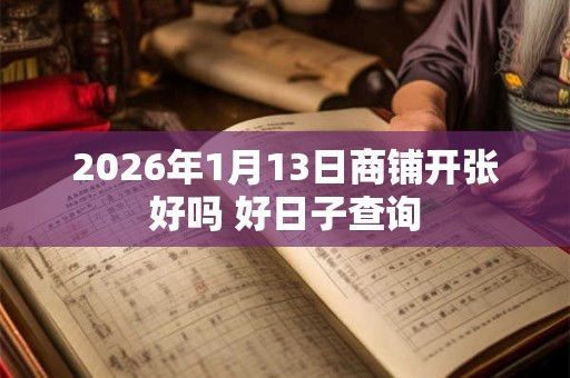 2026年1月13日商铺开张好吗 好日子查询