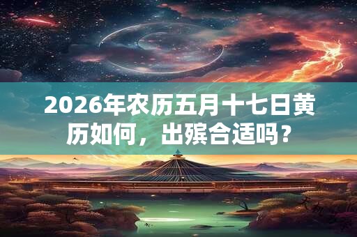 2026年农历五月十七日黄历如何,出殡合适吗? 2026年农历五月十七日黄历如何,出殡合适吗?