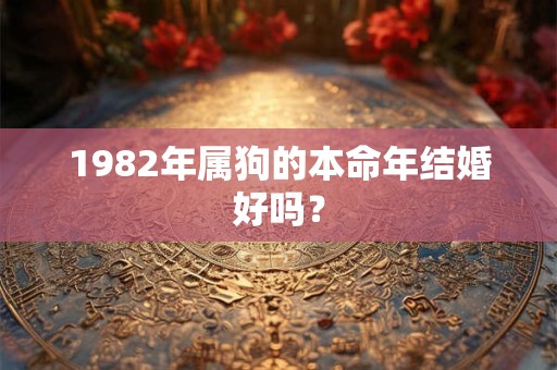1982年属狗的本命年结婚好吗? 1982年属狗的本命年结婚好吗?